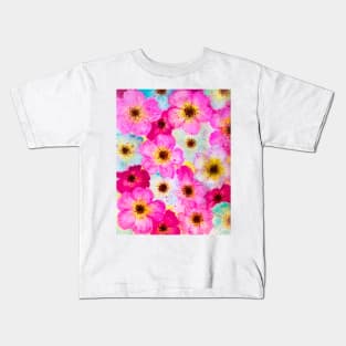 Pastel floral pattern Kids T-Shirt